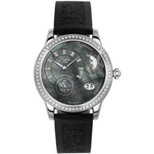 Glashutte PanoMatic Mother Of Pearl Dial Diamond Watch