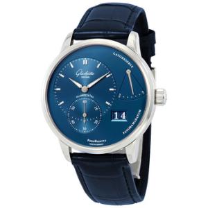 Glashutte PanoReserve Hand Wind Blue Dial Watch