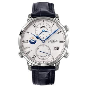 Glashutte Senator Cosmopolite Silver Dial Watch