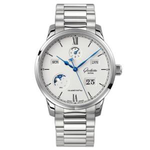 Glashutte Senator Excellence Perpetual Calendar Automatic Silver Dial Watch