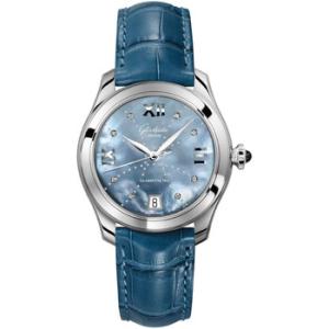 Glashutte Serenade Blue Mother Of Pearl Dial Watch