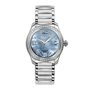 Glashutte Serenade Blue Mother Of Pearl Dial Watch