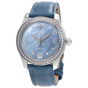 Glashutte Serenade Diamond Blue Mother Of Pearl Dial Watch