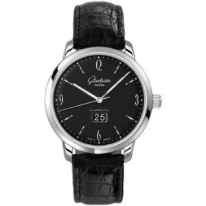 Glashutte Sixties Black Dial Automatic Watch
