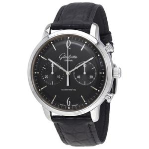 Glashutte Sixties Black Dial Chronograph Watch