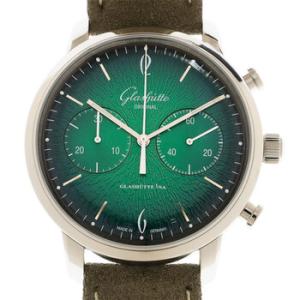 Glashutte Sixties Chronograph Automatic Green Dial Watch