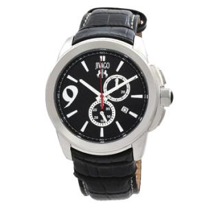Gliese Black Dial Black Leather Watch JV1517