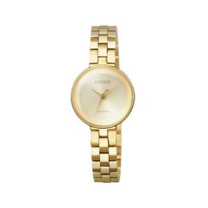 Gold EcoDrive Dial Watch EW550251P