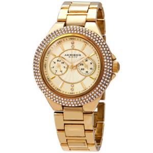 Gold Tone Dial Multifunction Watch AK789YG