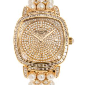 Gondolo Hand Wind Diamond Gold Dial Watch 70421OOR010