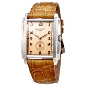 Gondolo Manua Vintage Rose Dial Leather Watch 5124G001