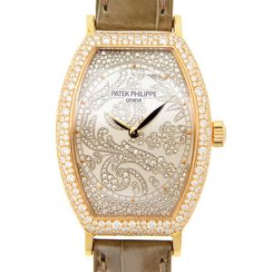 Gondolo Mechanical Gold and Diamond Dial Watch 7099R001