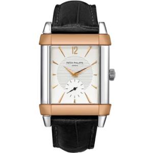 Gondolo Silver Dial Black Leather Watch 5111PR001