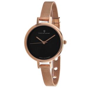 Grace Quartz Black Dial Watch CV0287