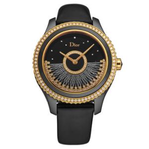 Grand Bal Diamond Black Dial Set with Diamonds  Rose Gold Accents Dial Watch CD124BH4A001