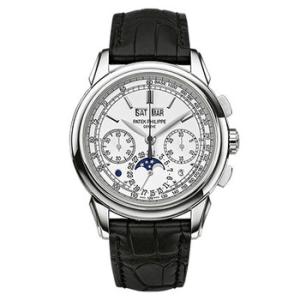 Grand Complications Silver Dial Chronograph 18K White Gold Watch 5270G018