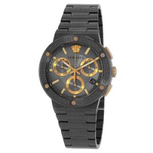 Greca Logo Chronograph Quartz Grey Dial Watch VEZ900521