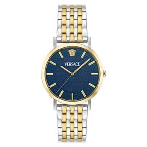 Greca Slim Quartz Blue Dial Watch VE8Q00424