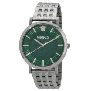 Greca Slim Quartz Green Dial Watch VE8Q00324