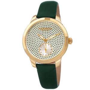 Green Dial Green Leather Watch AK1089GN