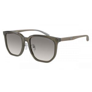 Grey Gradient Mirror Silver Square Sunglasses EA4215D 50296I