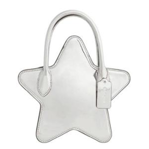 Grey Leather Star Bag