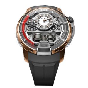 H1 Rose Gold and Titanium Black Dial Black Rubber Watch 148TG02RFRU