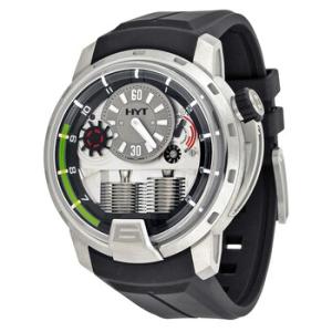 H1 TItanium Grey Dial Mechanical Black Rubber Watch 148TT11GFRU