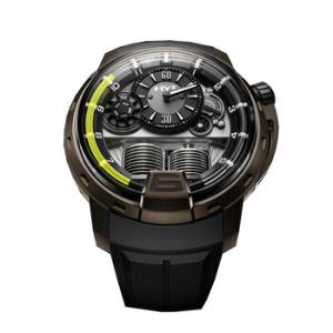 H1 Titanium and Bronze Black Dial Black Leather Watch 148TB21GFRU