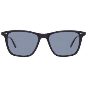 HAYES SUN Pure Blue Smoke Polarized Square Sunglasses 2141 BKPBS PLR
