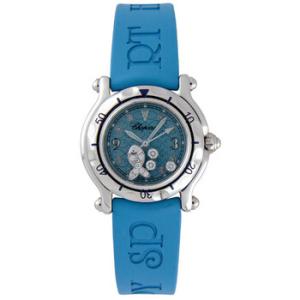 Happy Beach Diamond Fish Steel Blue Mini Watch
