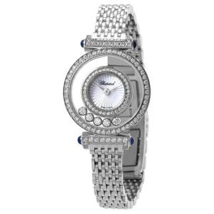 Happy Diamonds 18kt White Gold Quartz Silver Dial Watch