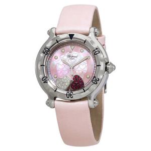 Happy Hearts Pink Mother Of Pearl Dial Quartz Watch