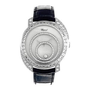 Happy Spirit Diamond Mother of Pearl Dial 18k White Gold Watch