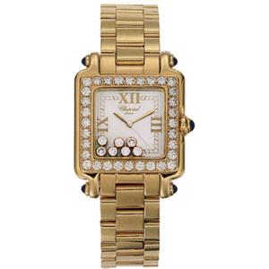 Happy Sport 18k Yellow Gold Watch