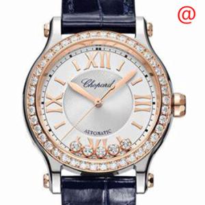 Happy Sport Automatic Chronometer Diamond Silver Dial Watch