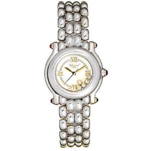 Happy Sport Diamond 18kt White Gold Watch