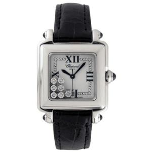 Happy Sport Diamond Steel Black Watch