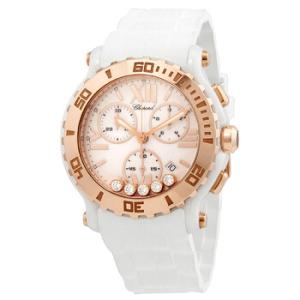 Happy Sport Round Mother of Pearl Chronograph Watch