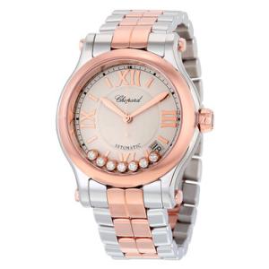 Happy Sport Silver Guilloche Dial Watch