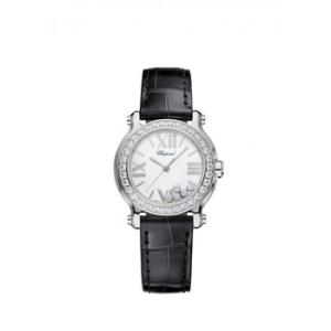 Happy Sport White Dial Diamond Watch
