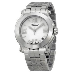 Happy Sport White with Diamonds Dial Watch
