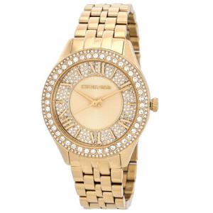 Harlowe Pave Quartz Crystal Watch MK4709
