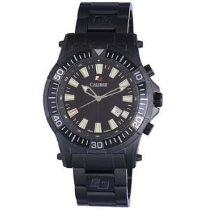 Hawk Date Black Dial Black PVD Stainless Steel Watch SC5H113007