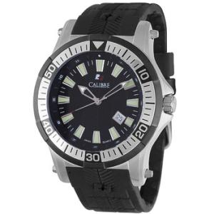 Hawk Date Black Dial Rubber Strap Watch SC4H104007