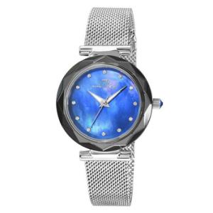 Hazel Quartz Blue Dial Watch 1272AHAS