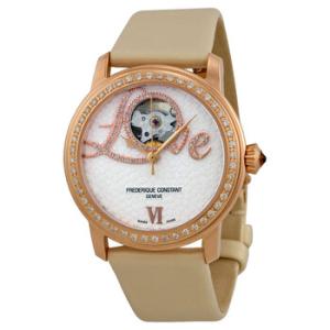 Heart Beat Vanilla Dial White Satin Watch 310LHB2PD4