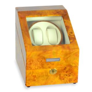 Heritage Burlwood Double Watch Winder SW1803