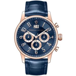 Heritage Chronograph Quartz Blue Dial Watch CV3945