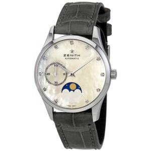 Heritage Elite Ultra Thin Lady Moonphase Diamond Automatic Watch 03.2310.69281.C706